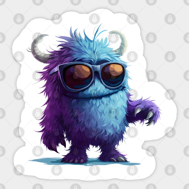 Cute Fluffy Monster Sticker by Obotan Mmienu